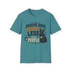 Rescue Dogs Judge Less Than People T-Shirt — Cute Scottie Rescue Tee