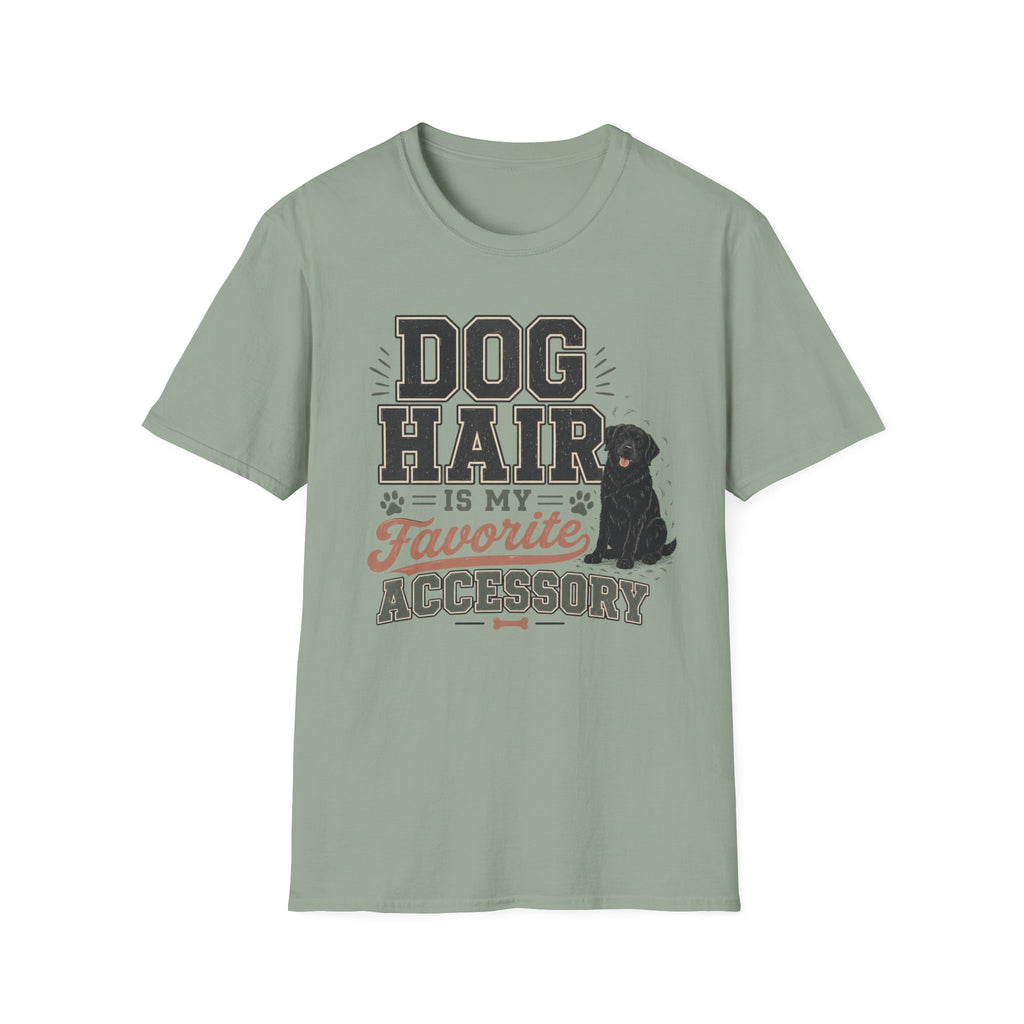 Dog Hair Is My Favorite Accessory T-Shirt — Black Lab Dog Lover Tee