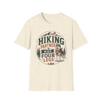 Hiking Partner Has Four Legs T-Shirt — Dog Lover Outdoor Tee