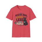 Rescue Dogs Judge Less Than People T-Shirt — Cute Scottie Rescue Tee