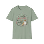 Easily Distracted By Dogs T-Shirt — Cute Corgi Floral Dog Lover Tee