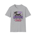 'My Cat Judges You' Cute Funny Cat Graphic Tee