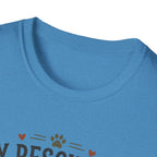 Rescue Dog T-Shirt — "My Rescue Dog Came With Emotional Baggage" Cute Adopted Pup Tee
