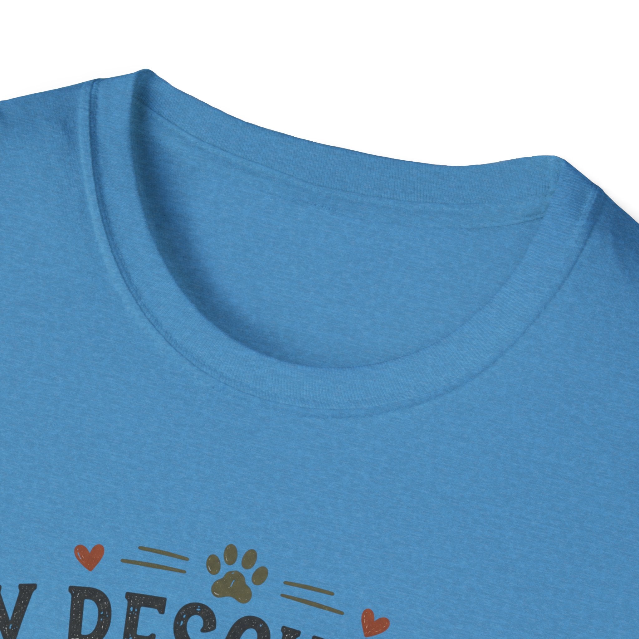 Rescue Dog T-Shirt — "My Rescue Dog Came With Emotional Baggage" Cute Adopted Pup Tee