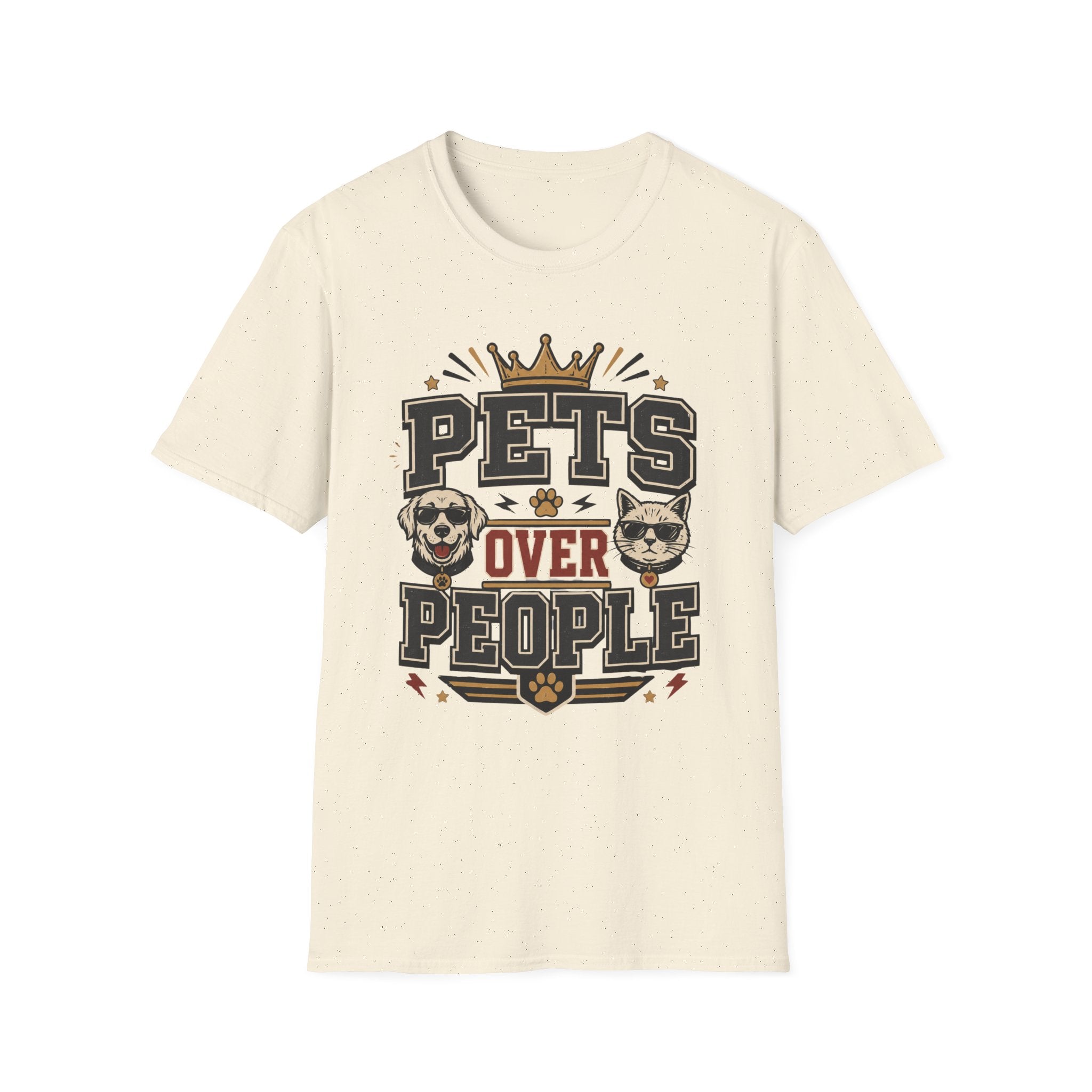 Pets Over People T-Shirt — Funny Dog & Cat Lover Tee