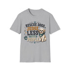 Rescue Dogs Judge Less Than People T-Shirt — Cute Maltese Rescue Tee
