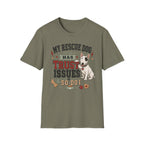 My Rescue Dog Has Trust Issues T-Shirt —Bull Terrier Rescue Dog Owner Tee