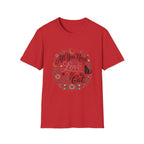 All You Need Is Love & A Cat T-Shirt — Floral Cat Lover Tee