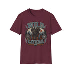 Wild & Loyal Dog T-Shirt — Vintage Lumberjack Black Labrador Design