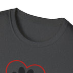 Red Heart Outline T-Shirt