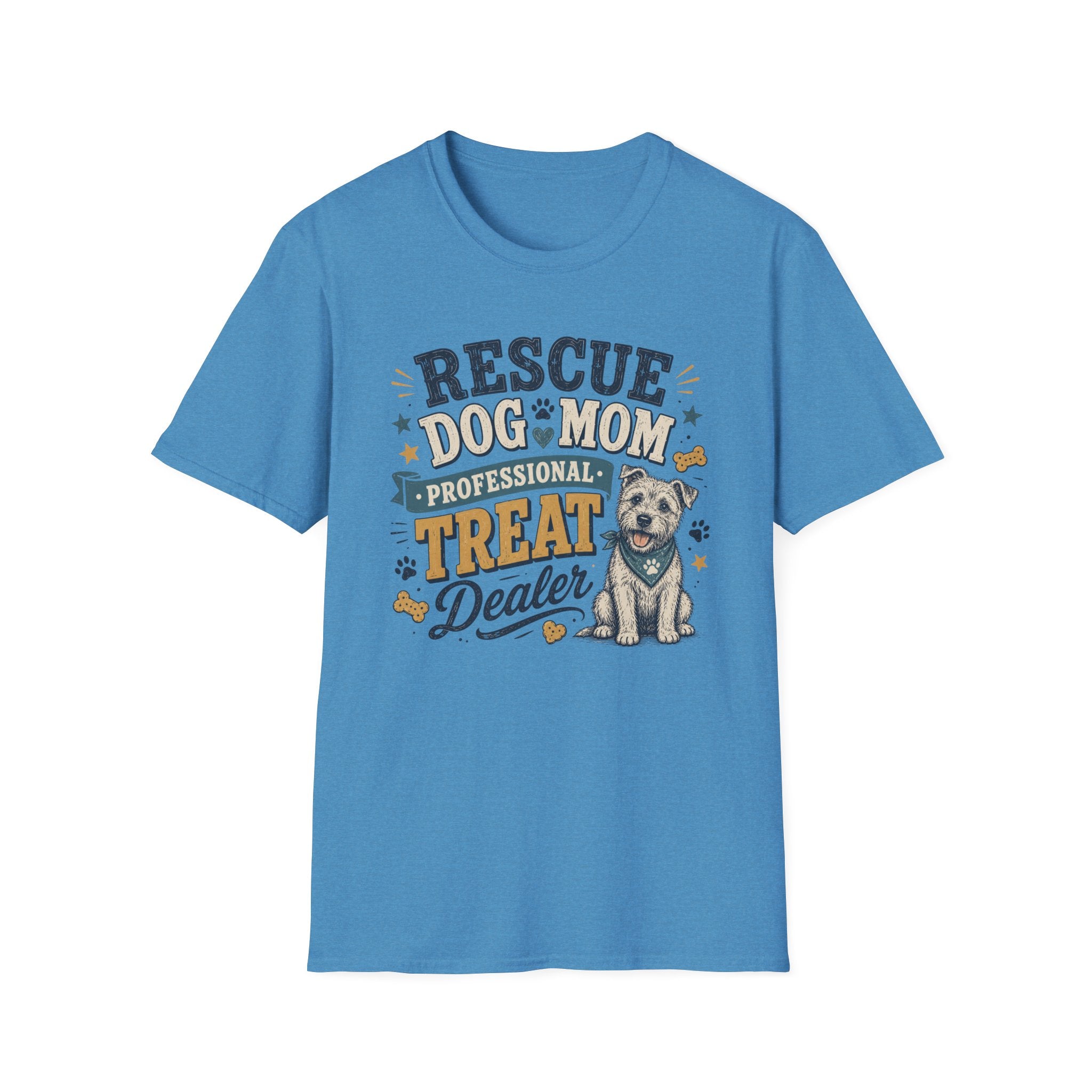 Rescue Dog Mom T-Shirt — "Professional Treat Dealer" Cute Rescue Puppy Tee