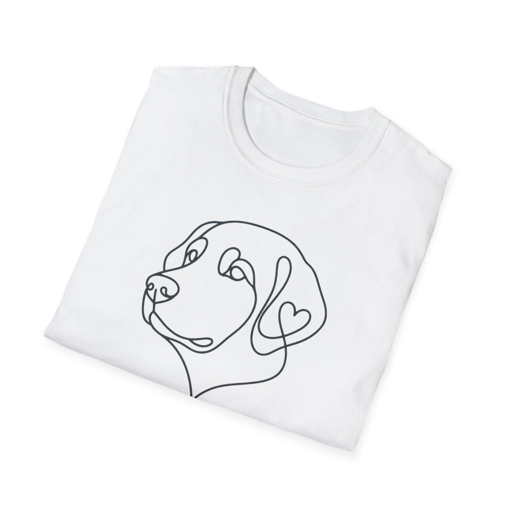 Labrador Line Art T-Shirt — "Loyal Companion"