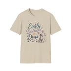 Easily Distracted by Dogs T-Shirt — Chine Crested Dog Lover Tee