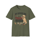 My Rescue Dog Has Trust Issues T-Shirt —Golden Retriever Rescue Dog Owner Tee