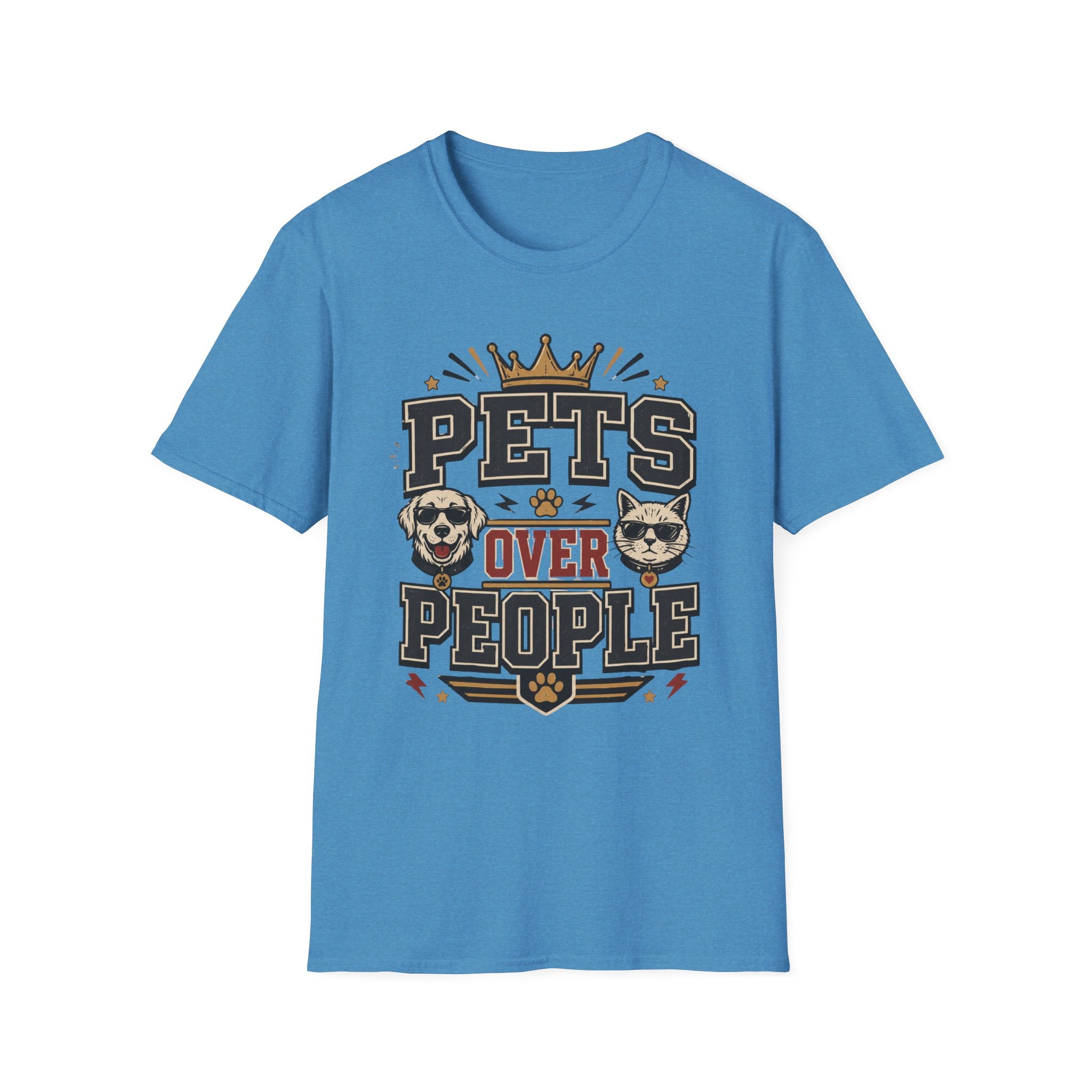 Pets Over People T-Shirt — Funny Dog & Cat Lover Tee