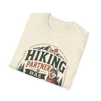 Hiking Partner Has Four Legs T-Shirt — Husky Dog Lover Outdoor Tee
