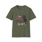 My Rescue Dog Has Trust Issues T-Shirt —Black Lab Rescue Dog Owner Tee