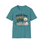 Rescue Dogs Judge Less Than People T-Shirt — Cute Shih Zhu Rescue Tee