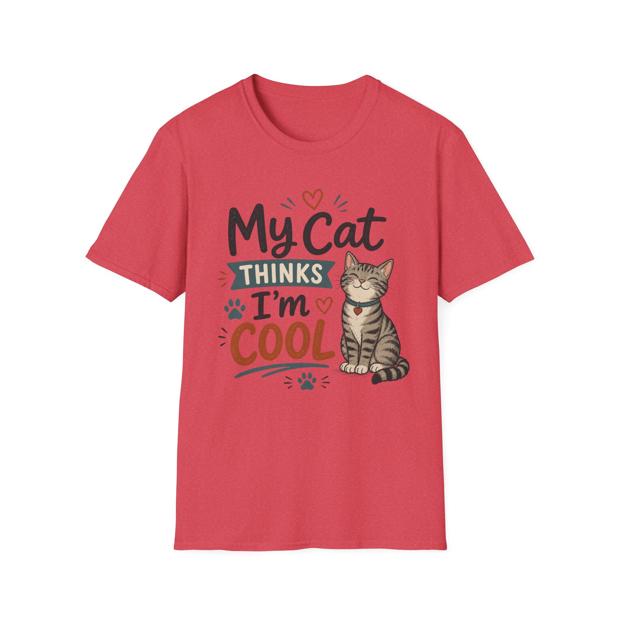 My Cat Thinks I’m Cool T-Shirt – Cute Cat Lover Graphic Tee
