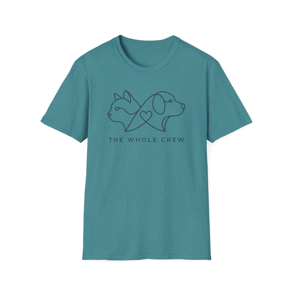 Dog & Cat Crew T‑Shirt — The Whole Crew Pet Lover Tee