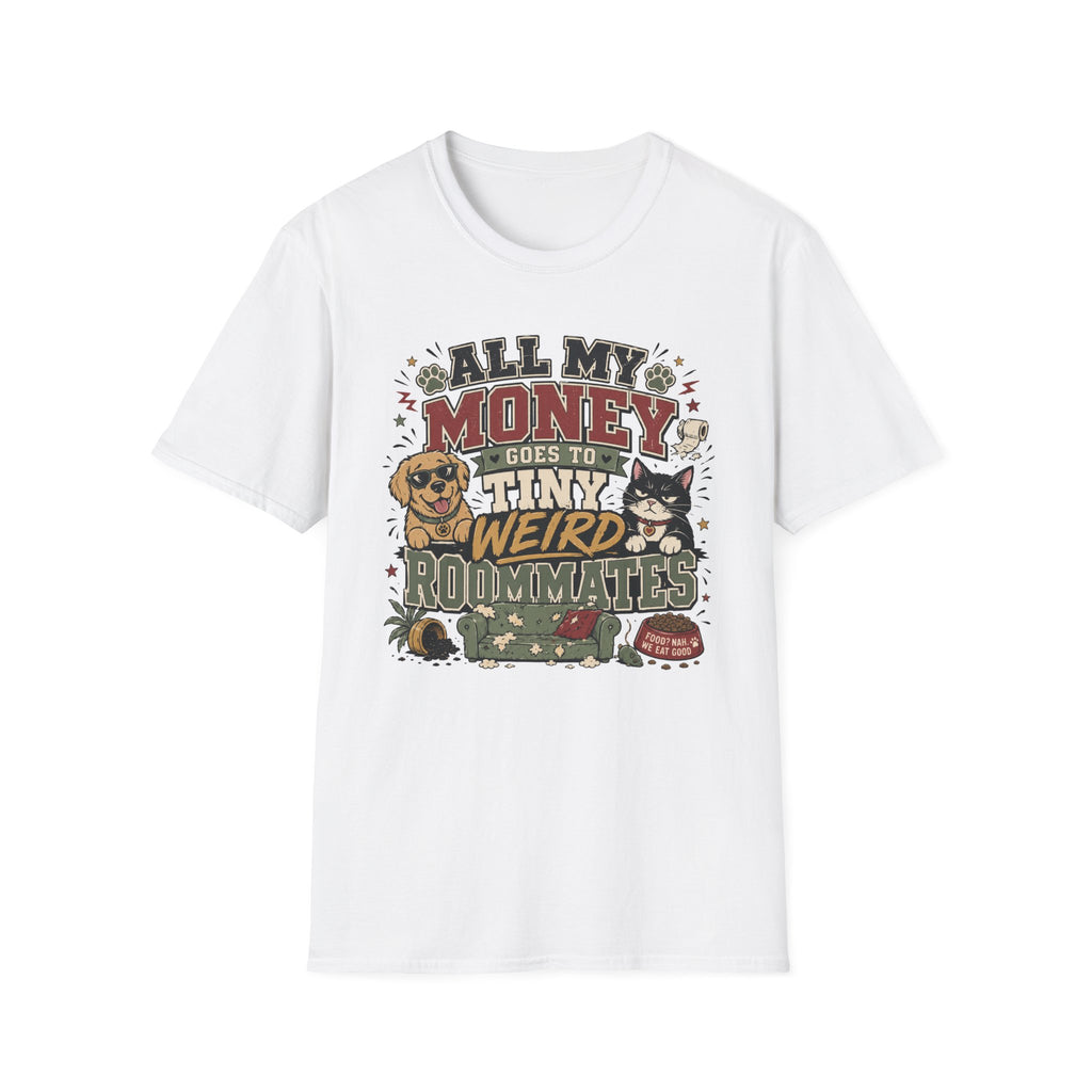 "All My Money Goes to Tiny Weird Roommates" Graphic Tee
