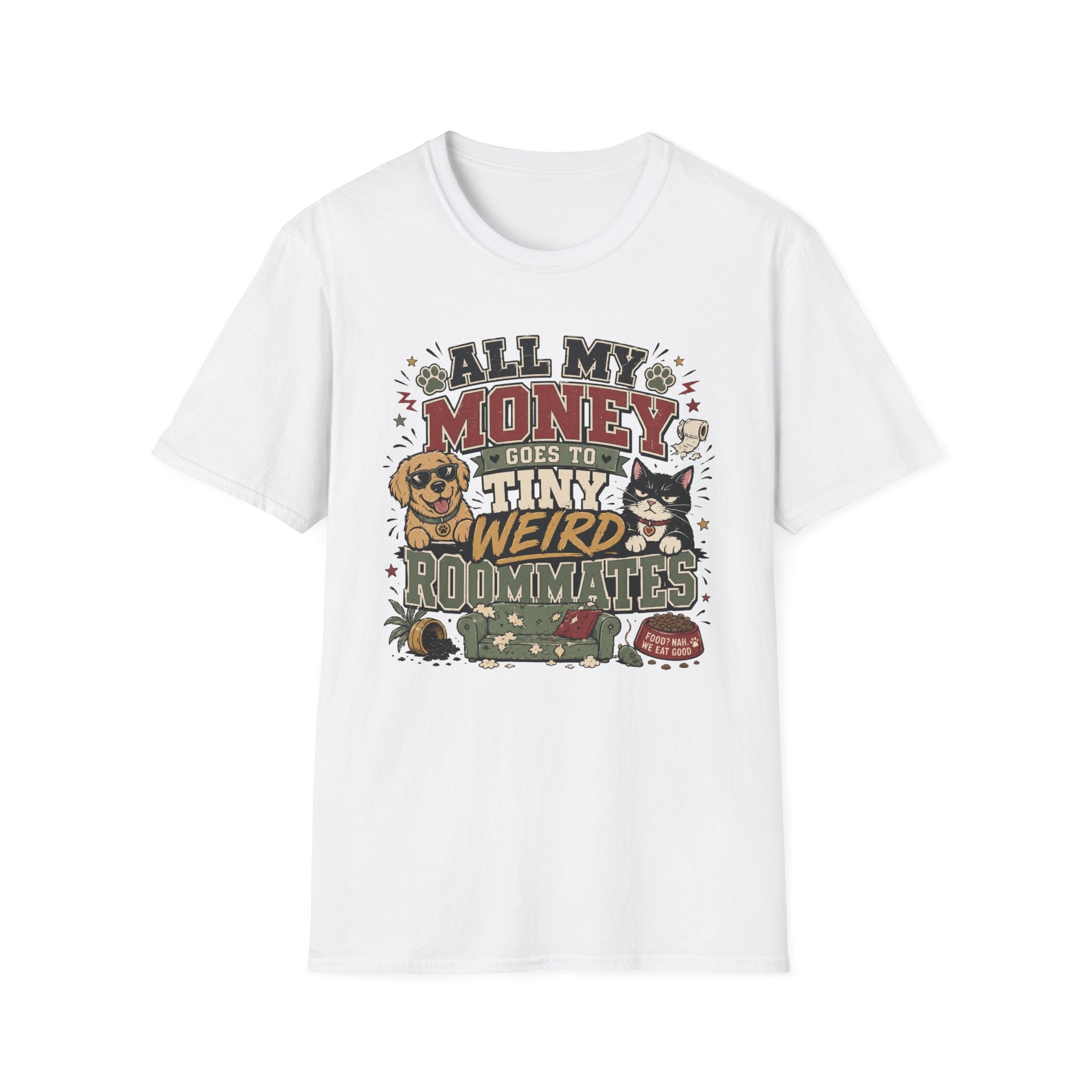 "All My Money Goes to Tiny Weird Roommates" Graphic Tee