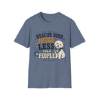 Rescue Dogs Judge Less Than People T-Shirt — Cute Shih Zhu Rescue Tee