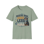 Rescue Dogs Judge Less Than People T-Shirt — Cute Bernese Mountain Dog Rescue Tee