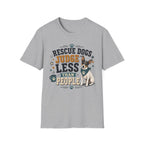 Rescue Dogs Judge Less Than People T-Shirt — Cute Rat Terrier Rescue Tee