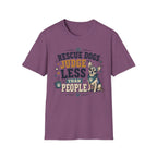 Rescue Dogs Judge Less Than People T-Shirt — Cute Chihuahua Rescue Tee