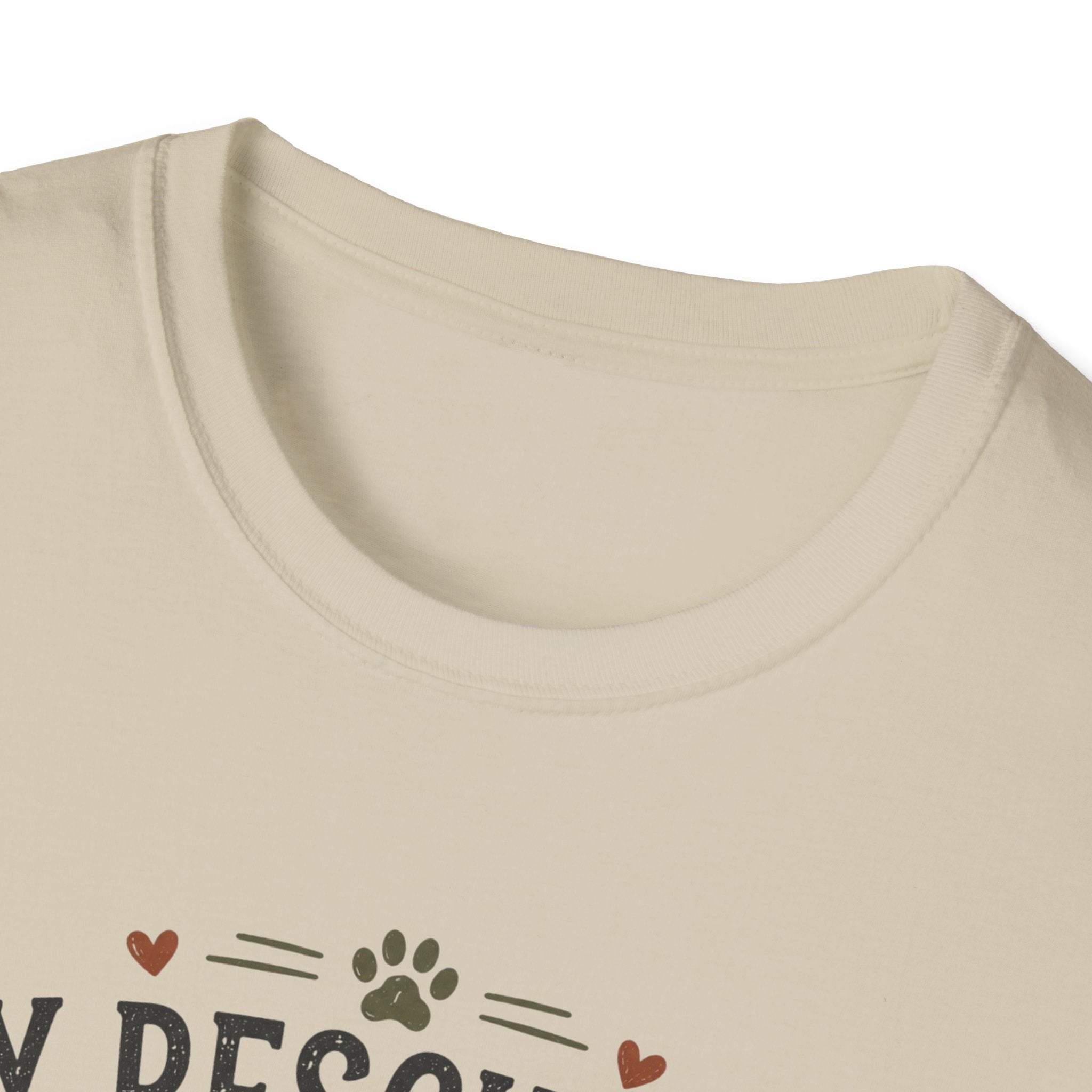 Rescue Dog T-Shirt — "My Rescue Dog Came With Emotional Baggage" Cute Adopted Pup Tee