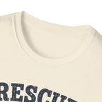 Rescue Dog Mom T-Shirt — "Professional Treat Dealer" Cute Rescue Puppy Tee