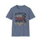 My Rescue Dog Has Trust Issues T-Shirt —Dachshund Rescue Dog Owner Tee