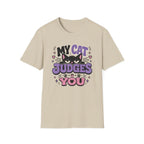 'My Cat Judges You' Cute Funny Cat Graphic Tee