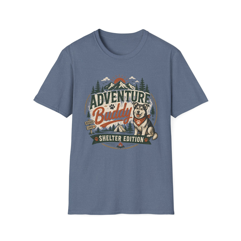 Adventure Buddy T-Shirt — Shelter Edition Dog Hiking Tee