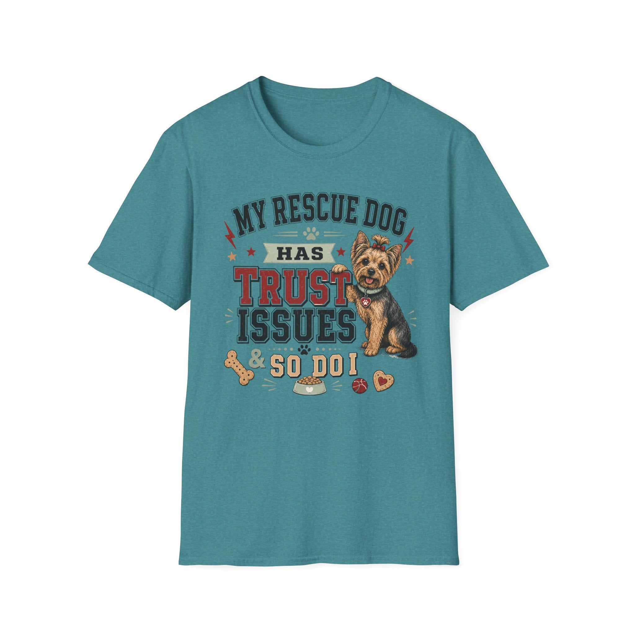 My Rescue Dog Has Trust Issues T-Shirt —Yorki Rescue Dog Owner Tee