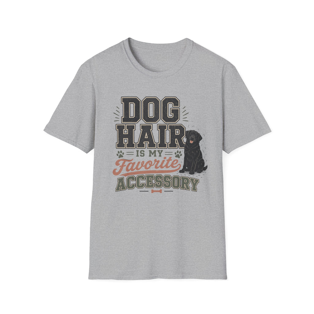 Dog Hair Is My Favorite Accessory T-Shirt — Black Lab Dog Lover Tee