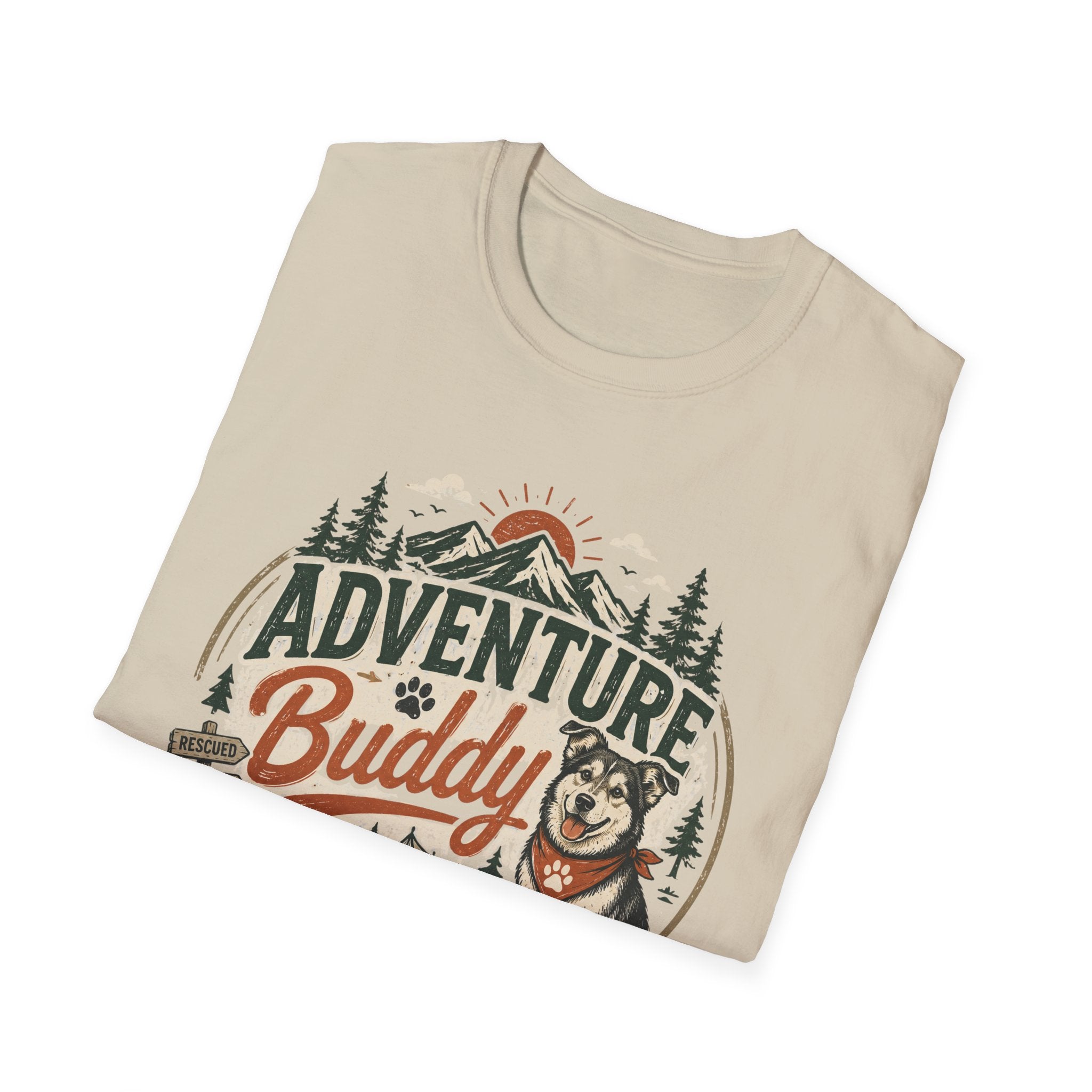 Adventure Buddy T-Shirt — Shelter Edition Dog Hiking Tee