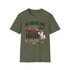 My Rescue Dog Has Trust Issues T-Shirt —Rat Terrier Rescue Dog Owner Tee