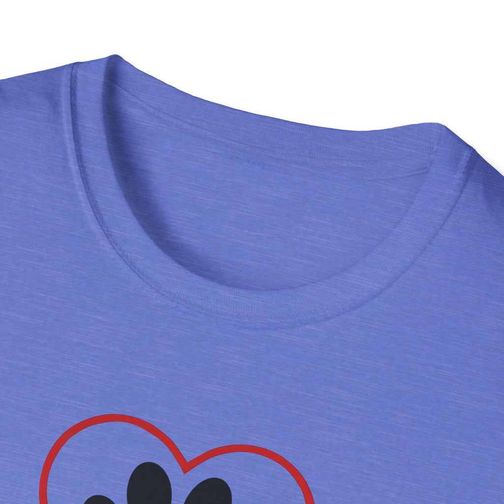 Red Heart Outline T-Shirt
