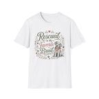 Rescued Is My Favorite Breed T-Shirt — Cute Rescue Dog Adoption Tee