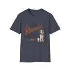 Who Rescued Who? Rescue Dog T-Shirt - Adopted Pet Lover Tee