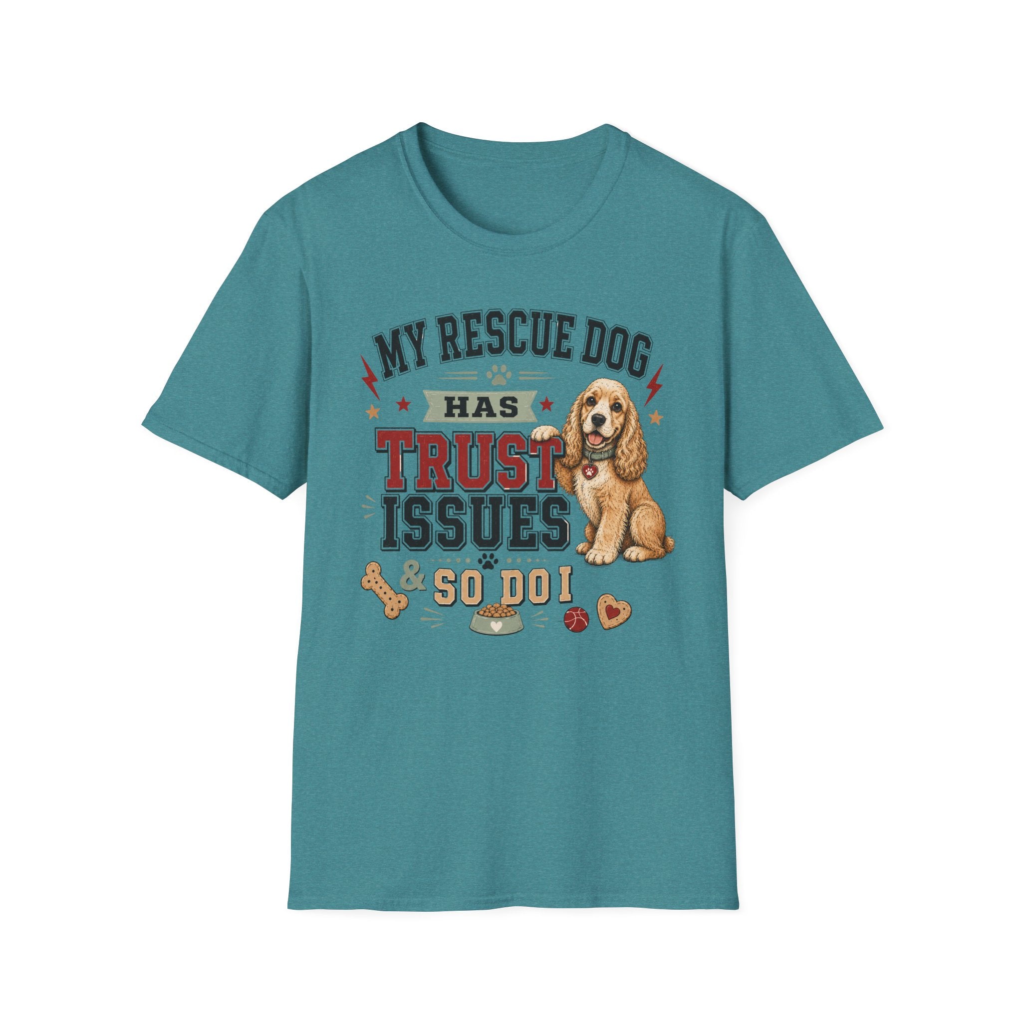 My Rescue Dog Has Trust Issues T-Shirt —Cocker Spaniel Rescue Dog Owner Tee