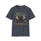 Wild & Loyal Dog T-Shirt — Vintage Lumberjack Black Labrador Design