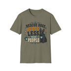 Rescue Dogs Judge Less Than People T-Shirt — Cute Scottie Rescue Tee