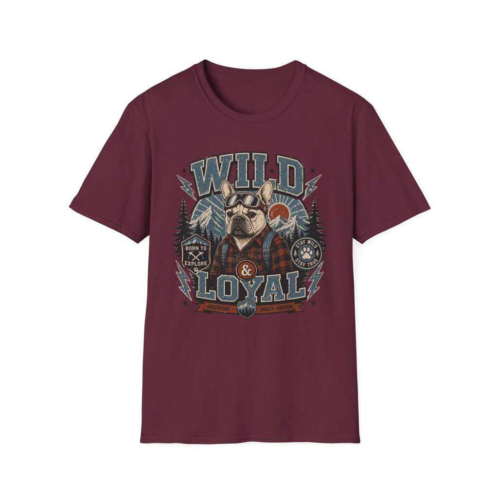 Wild & Loyal French Bulldog T-Shirt — Retro Outdoors Dog Tee