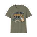 Rescue Dogs Judge Less Than People T-Shirt — Cute Cocker Spaniel Rescue Tee