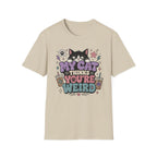 'My Cat Thinks Your Weird' Cute Funny Cat Graphic Tee