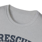 Rescue Dog Mom T-Shirt — "Professional Treat Dealer" Cute Rescue Puppy Tee
