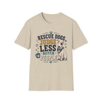 Rescue Dogs Judge Less Than People T-Shirt — Cute Bull Terrier Rescue Tee